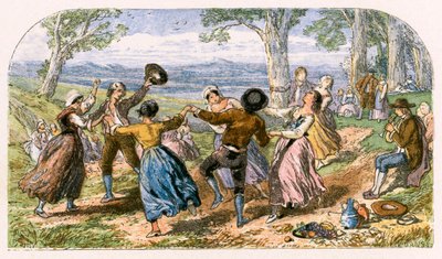 Ilustracja do filmu „Podróżnik” autorstwa Myles Birket Foster