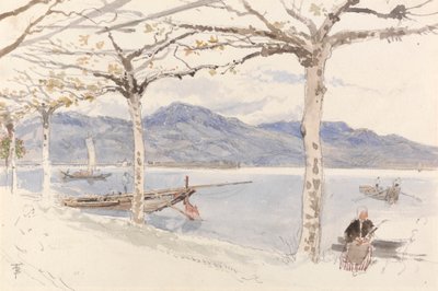 Jezioro Maggiore, Włochy autorstwa Myles Birket Foster