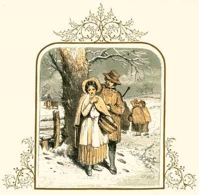 Miłość na śniegu autorstwa Myles Birket Foster