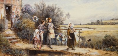 Girlandy Majowe, autorstwa Myles Birket Foster
