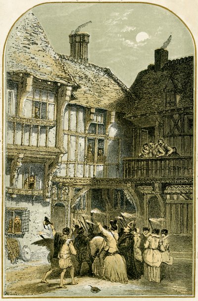Mummers Grają/Mumuczą autorstwa Myles Birket Foster
