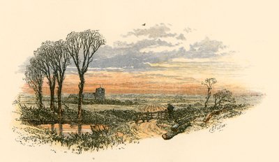 Niedzielny spacer wieczorem autorstwa Myles Birket Foster