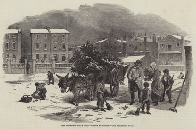 Świąteczny wózek ostrokrzewowy autorstwa Myles Birket Foster