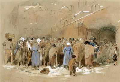 Rozkład węgli (akwarela i akwarela na papierze) autorstwa Myles Birket Foster