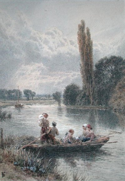 Prom (akwarela z kolorem nadwozia na papierze) autorstwa Myles Birket Foster