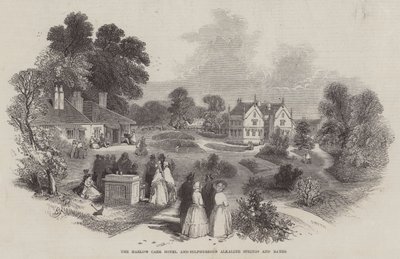 Hotel Harlow Carr i siarkowe źródła alkaliczne i łaźnie autorstwa Myles Birket Foster