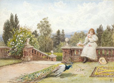 Taras (akwarela) autorstwa Myles Birket Foster