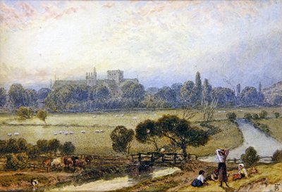Winchester (akwarela na papierze) autorstwa Myles Birket Foster