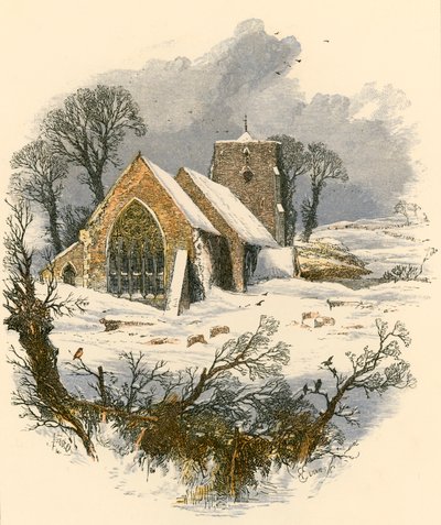 Zimowy szabatowy spacer autorstwa Myles Birket Foster