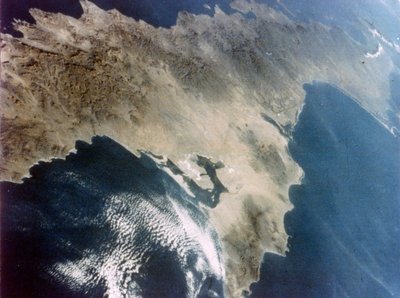 Baja California widziana z drugiego lotu promu kosmicznego, listopad 1981. autorstwa NASA Images