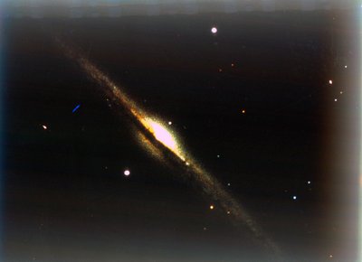Galaktyka Igła w śpiączce Bereniki. autorstwa NASA Images