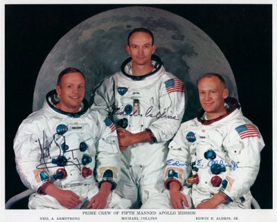 Załoga Apollo 11, 1969. autorstwa NASA Images
