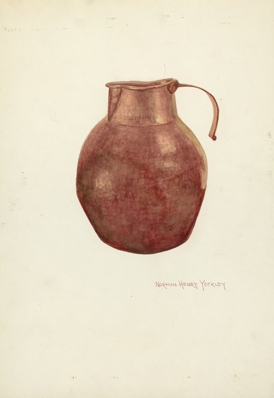 Miedziany dzban autorstwa N.H. Yeckley