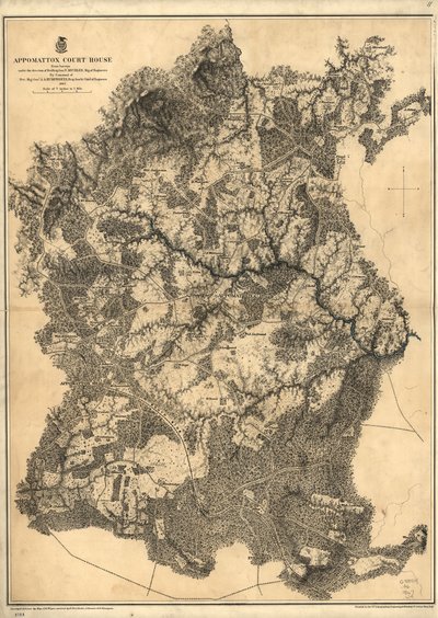 Sąd Appomattox. [1865] autorstwa N. Michler