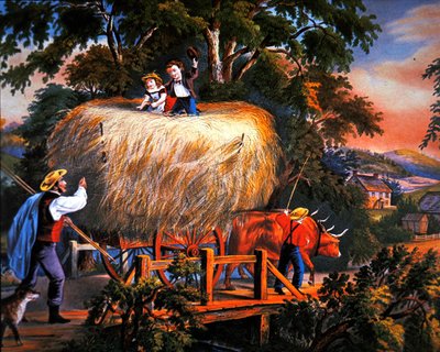 American Country Life: czas sianokosów - ostatni ładunek autorstwa Currier and Ives