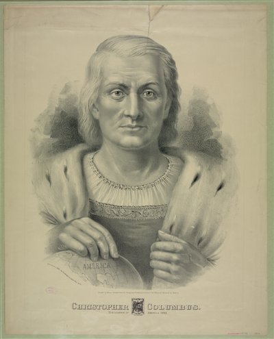 Portret Krzysztofa Kolumba (1451 - 1506) autorstwa Currier and Ives