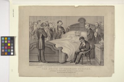 Śmierć Charlesa Sumnera (litografia) autorstwa N. and Ives J.M. (1824 95) Currier