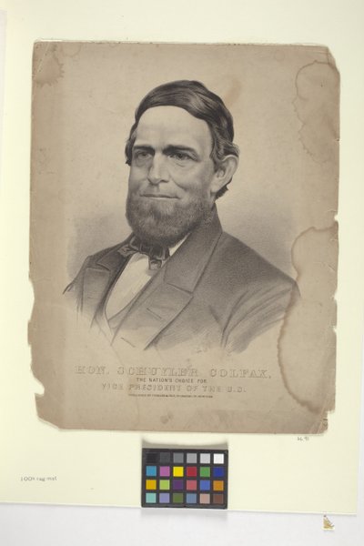 Ten. Schuyler Colfac (litografia ręcznie kolorowana) autorstwa N. and Ives J.M. (1824 95) Currier