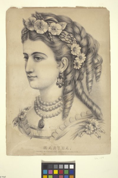 Martha (litografia) polonês autorstwa N. and Ives J.M. (1824 95) Currier