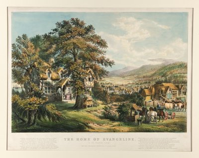 Dom Ewangeliny autorstwa Currier and Ives