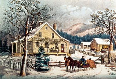 Stary Folwark, wyd. przez Currier i Ives autorstwa N. Currier and Ives J.M.