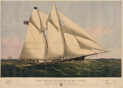 Jacht „Henrietta” 205 ton autorstwa Currier and Ives