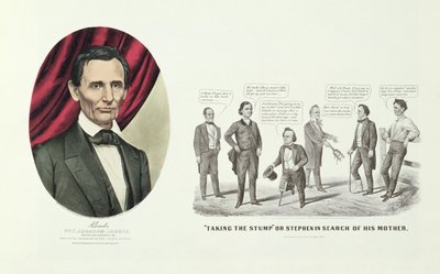 Kochanie. Abraham Lincoln, 16. prezydent Stanów Zjednoczonych, 1860 r autorstwa N. and Ives, J.M. Currier