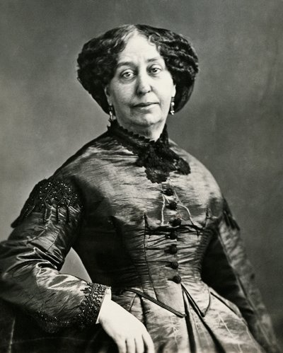 George Sand, pseudonim Amantine-Lucile-Aurore Dupin (Paryż) autorstwa Nadar