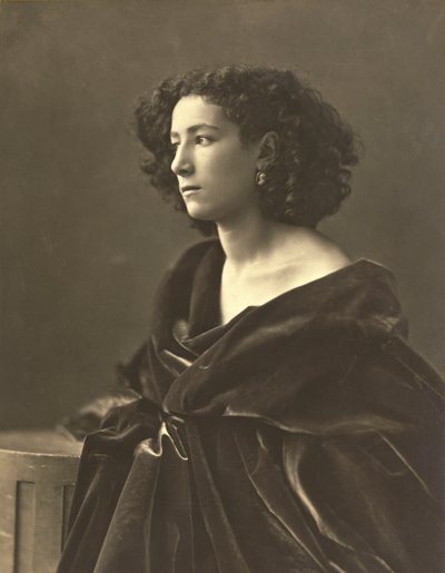 Sarah Bernhardt (1844-1924) francuska aktorka, fot. Gaspard-Felix Tournachon aka Nadar autorstwa Nadar