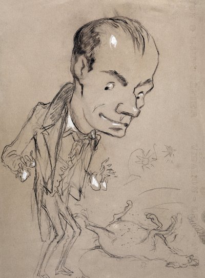 Baudelaire zdumiewa się przed martwym koniem i na grzbiecie. Reprezentacja Charlesa Baudelaire