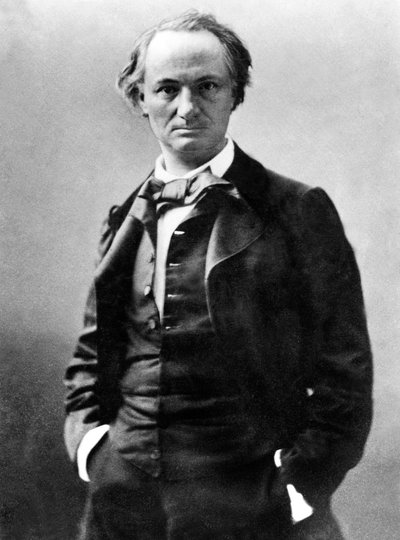 Charles Baudelaire (1821 - 1867) francuski poeta, fot. Gaspard Felix Tournachon vel Felix Nadar (1820-1910) 1858 autorstwa Nadar