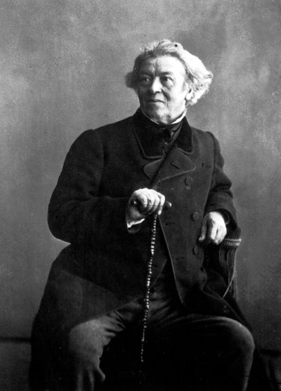 Francuska malarka Camille Corot sfotografowana przez Nadar autorstwa Nadar