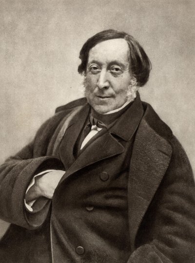 Gioachino (Antonio) Rossini (1792-1868) autorstwa Nadar