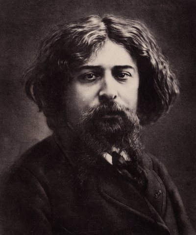 Portret Alphonse Daudeta (1840-1897), francuskiego pisarza (zdjęcie) autorstwa Nadar