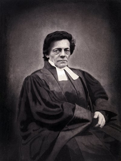 Portret Alphonse Monoda, pastora pochodzenia szwajcarskiego (1802-1856) autorstwa Nadar