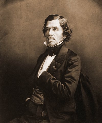 Portret Eugene Delacroix, malarz 1798-1863 (zdjęcie) autorstwa Nadar