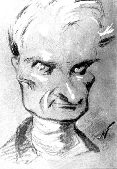 Portret francuskiego pisarza Prospera Merimee (1803-1870), rysunek Nadar autorstwa Nadar