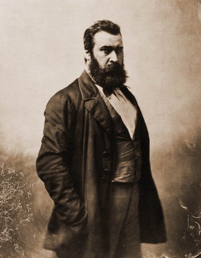 Portret Jean-Francois Milleta, malarza, rytownika 1814-1875 (foto) autorstwa Nadar