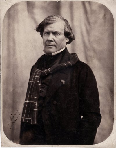 Portret Paula Lacroix powiedział P.L. Jacob bibliofil (1806-1884) autorstwa Nadar