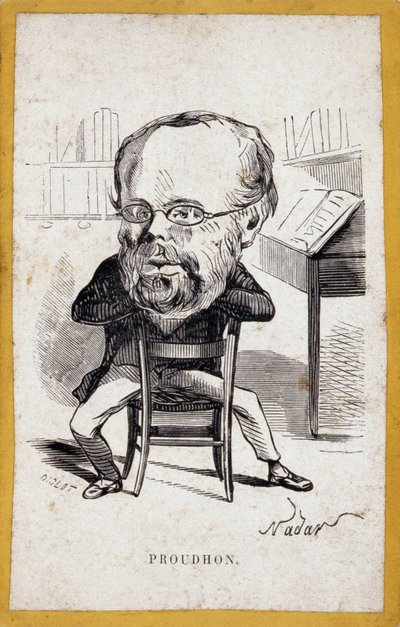 Za portrety (za portrety) Pierre-Joseph Proudhon (Pierre Joseph Proudhon autorstwa Nadar