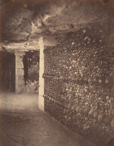 Katakumby, Paryż, kwiecień 1862. autorstwa Nadar