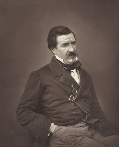Champfleury urodzony Jules François Felix Fleury-Husson, francuski krytyk i powieściopisarz, 1821-1889, c.1855 autorstwa Nadar