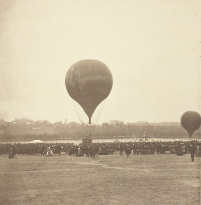 Le Geant, Champ de Mars, 18 października 1863, prawdopodobnie wydrukowany 188089. autorstwa Nadar