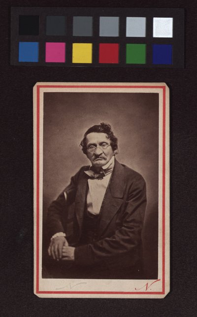 Moritz Gottlieb Saphir (1795–1858), pisarz, dziennikarz, satyryk autorstwa Nadar