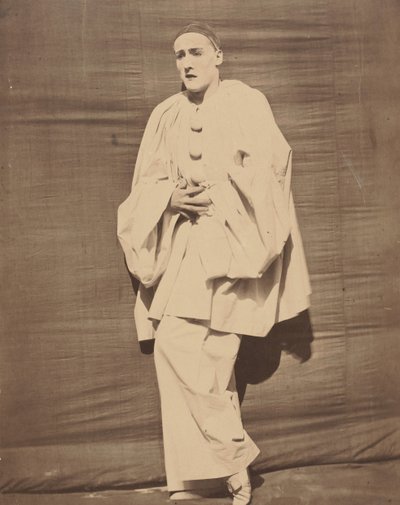 Pierrot w bólu, ca. 1854-55. autorstwa Nadar