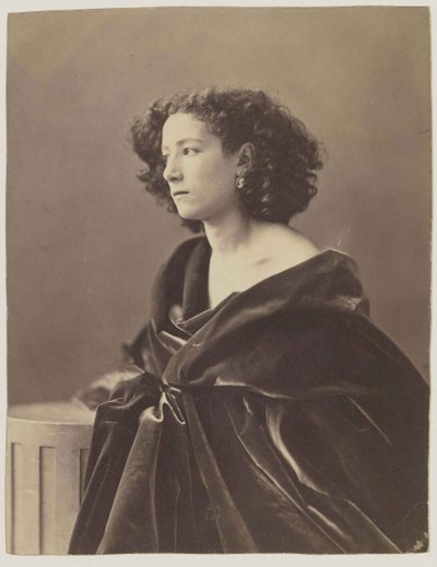 Portret Sary Bernhardt 1844-1923, 1864. autorstwa Nadar