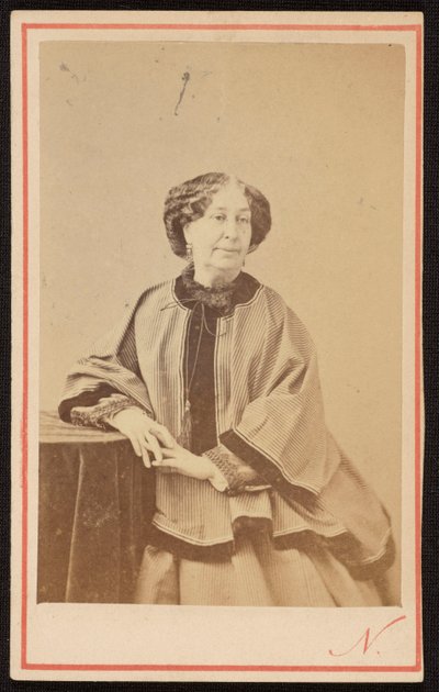 Portret George Sand (1804 - 1876), pisarki francuskiej w atelier autorstwa Nadar