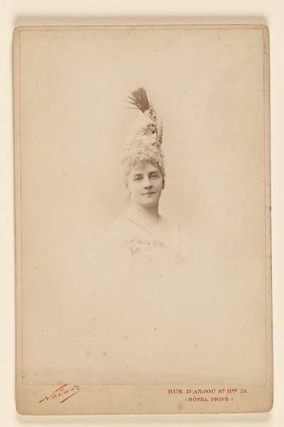 [Hrabina Hélène de Pourtalès] autorstwa Nadar [Gaspard Félix Tournachon]