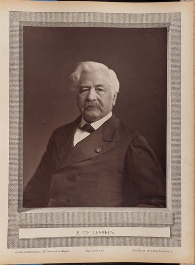 F. de Lesseps autorstwa Nadar [Gaspard Félix Tournachon]