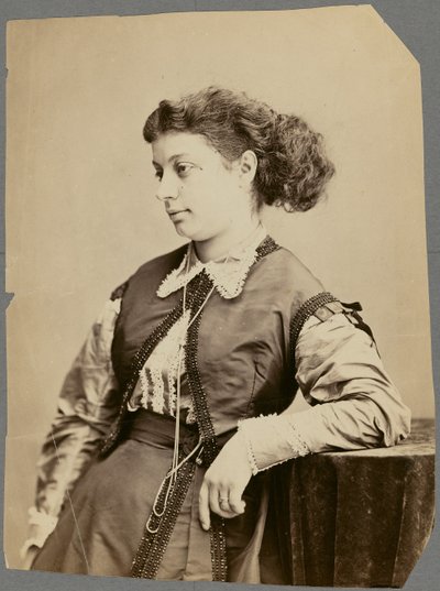 Pani Lina Sand [z domu Calamatta] autorstwa Nadar [Gaspard Félix Tournachon]